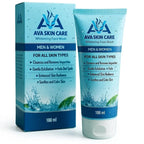 Ava Skin Care Whitening Face Wash for men and women, 100ml tube and box packaging.